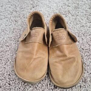 Posh Panda Tan Leather Mocs